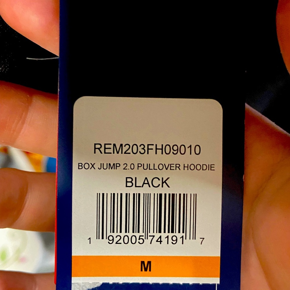 Black Reebok hoodie size medium